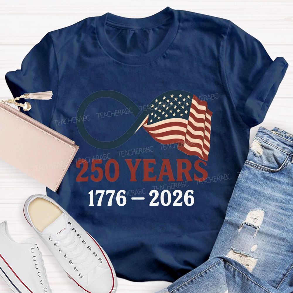 1776-2026 America 250th Birthday Infinity Usa T-shirt
