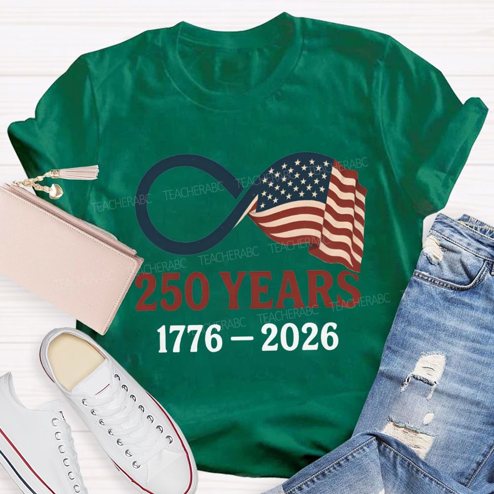 1776-2026 America 250th Birthday Infinity Usa T-shirt