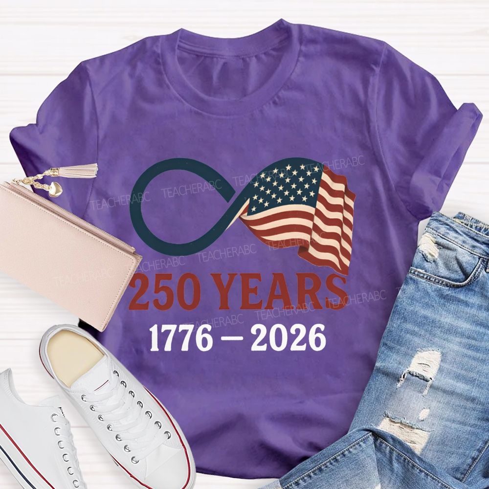 1776-2026 America 250th Birthday Infinity Usa T-shirt