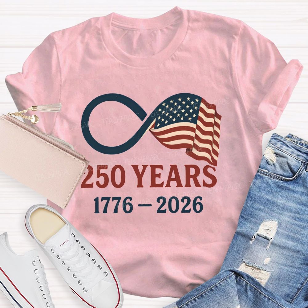 1776-2026 America 250th Birthday Infinity Usa T-shirt
