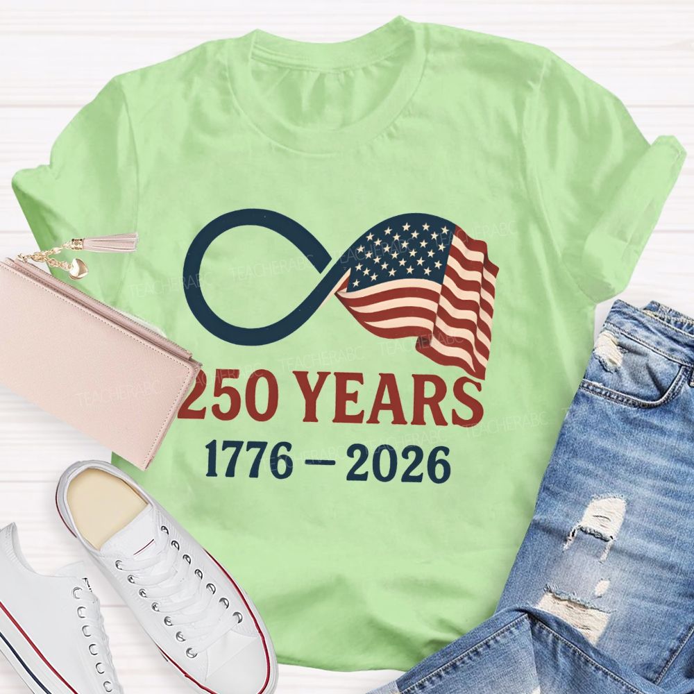 1776-2026 America 250th Birthday Infinity Usa T-shirt