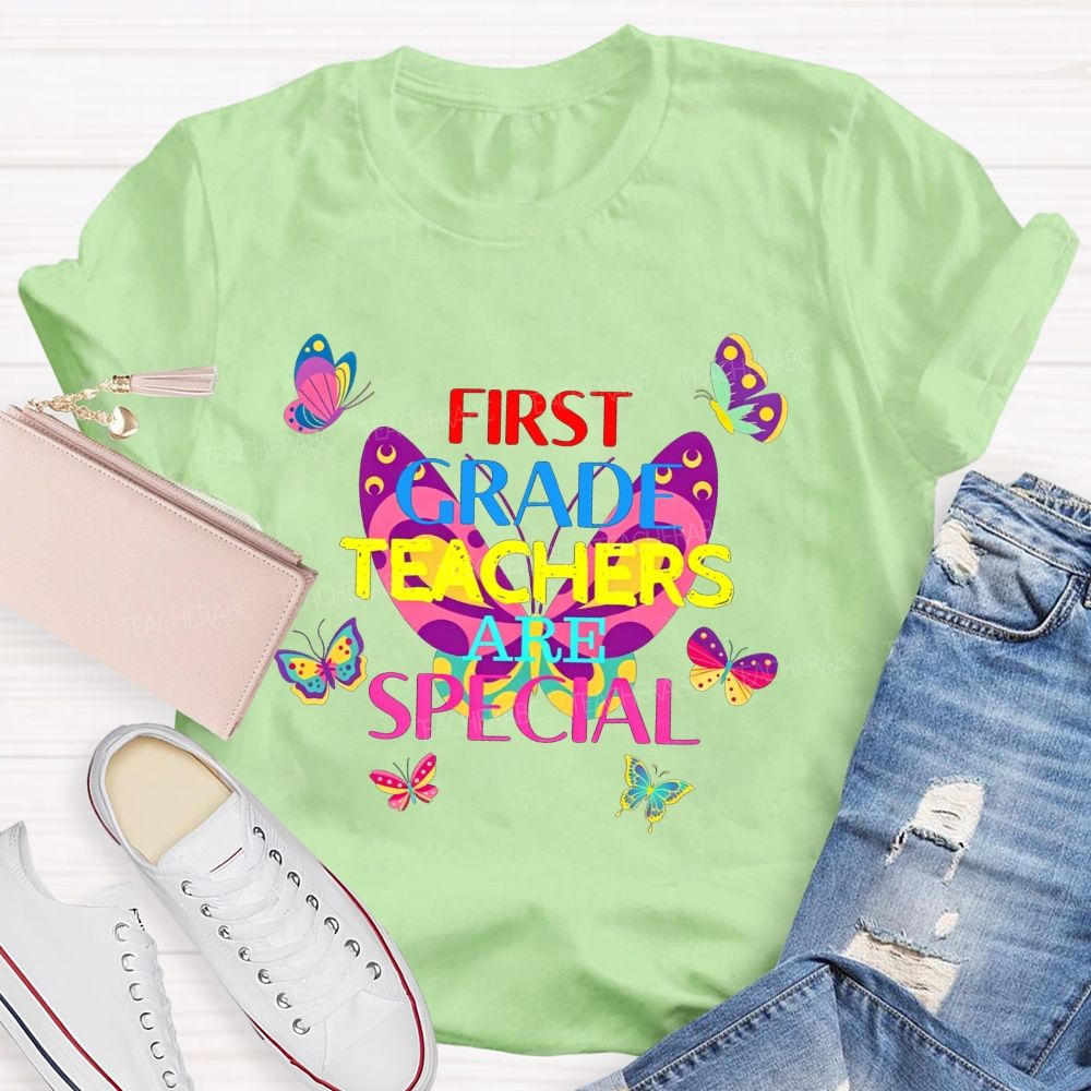 Personalized Grade First Grade Teachers Are Special Teacher T-shirt