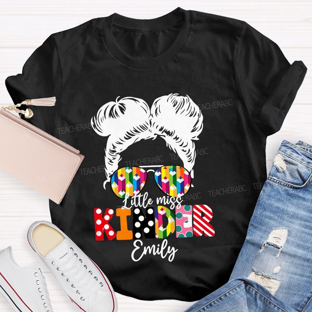 Personalized Name Kindergarten Ready For School T-shirt