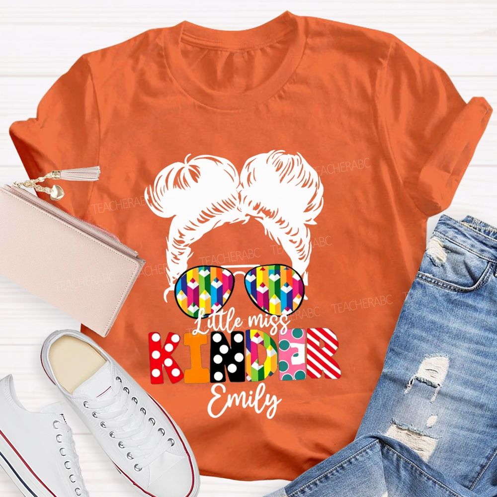 Personalized Name Kindergarten Ready For School T-shirt
