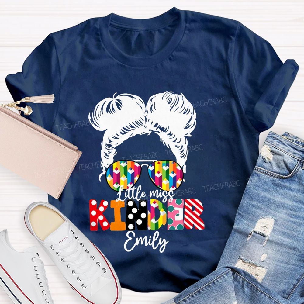 Personalized Name Kindergarten Ready For School T-shirt