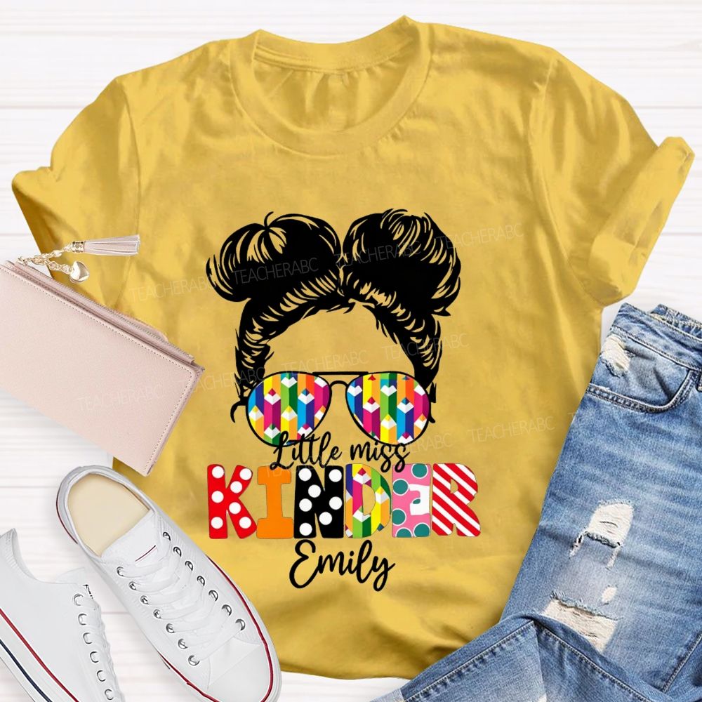 Personalized Name Kindergarten Ready For School T-shirt