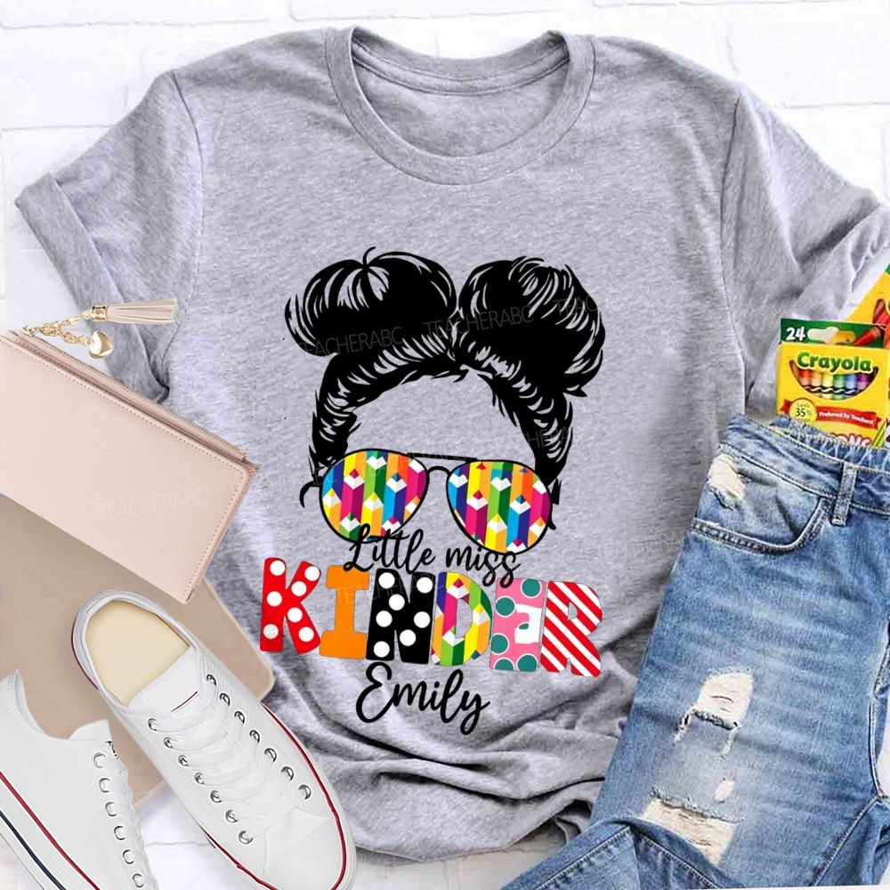 Personalized Name Kindergarten Ready For School T-shirt