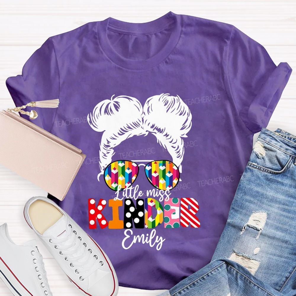 Personalized Name Kindergarten Ready For School T-shirt