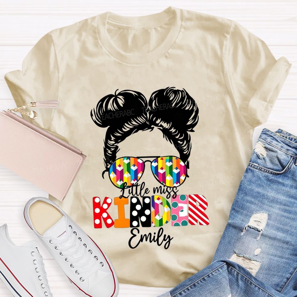 Personalized Name Kindergarten Ready For School T-shirt
