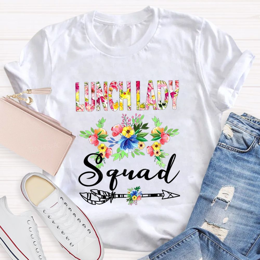 Lunch Lady Squad Feed The Kids Love The Crew Teacher T-shirt