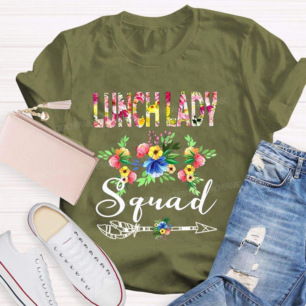 Lunch Lady Squad Feed The Kids Love The Crew Teacher T-shirt