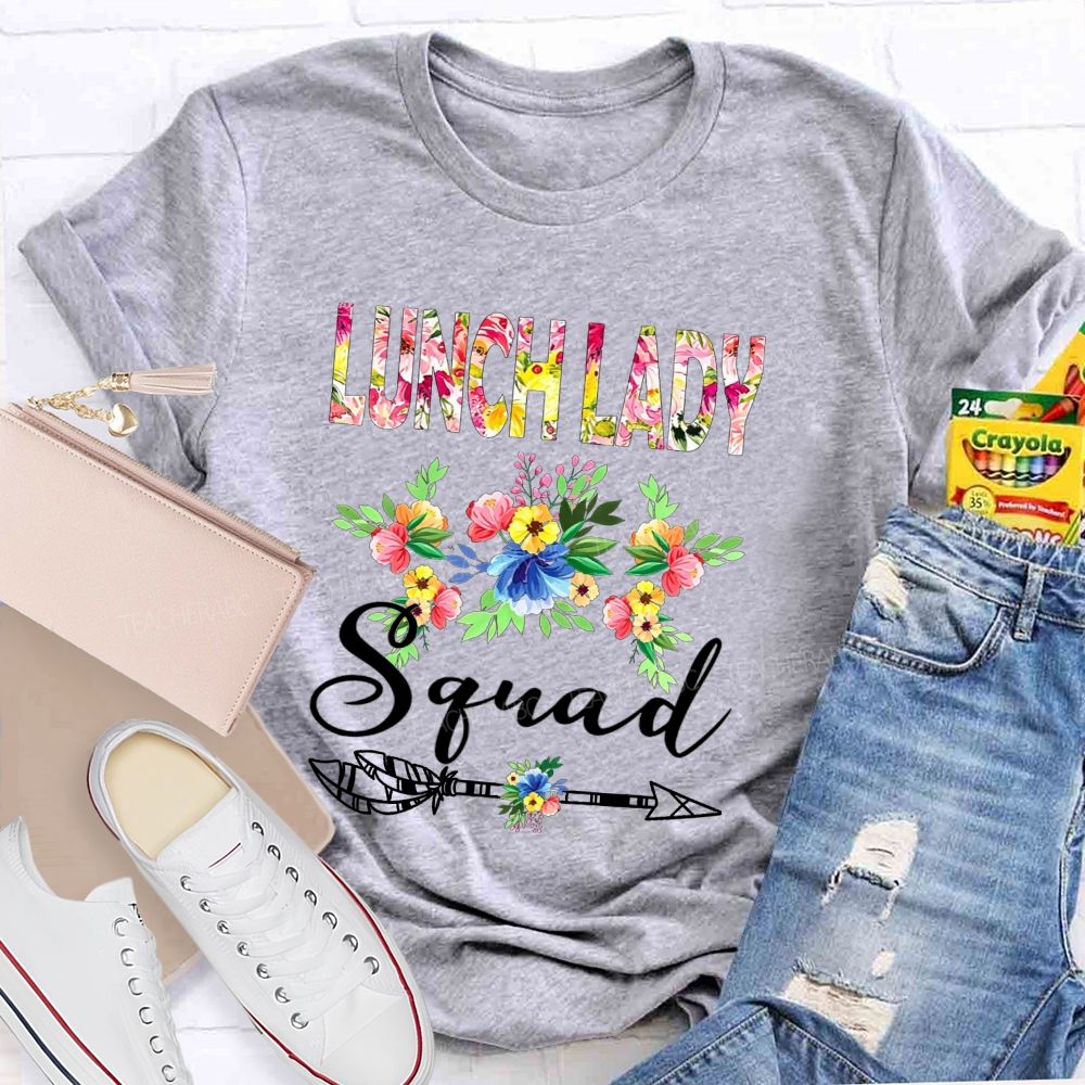 Lunch Lady Squad Feed The Kids Love The Crew Teacher T-shirt
