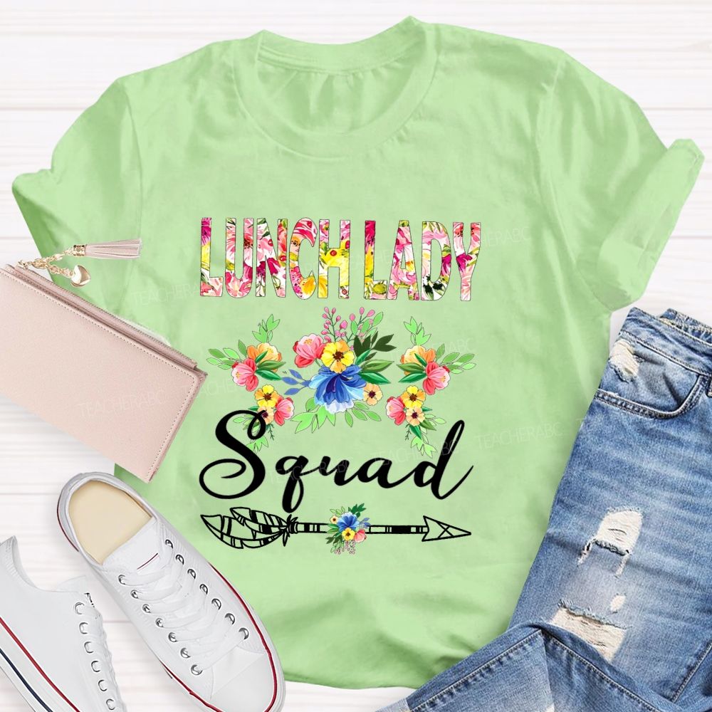Lunch Lady Squad Feed The Kids Love The Crew Teacher T-shirt