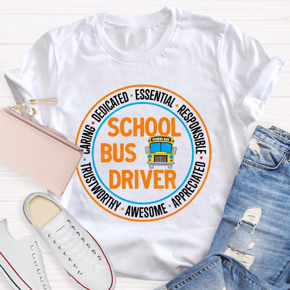 School Bus Driver Essential  Teacher T-shirt