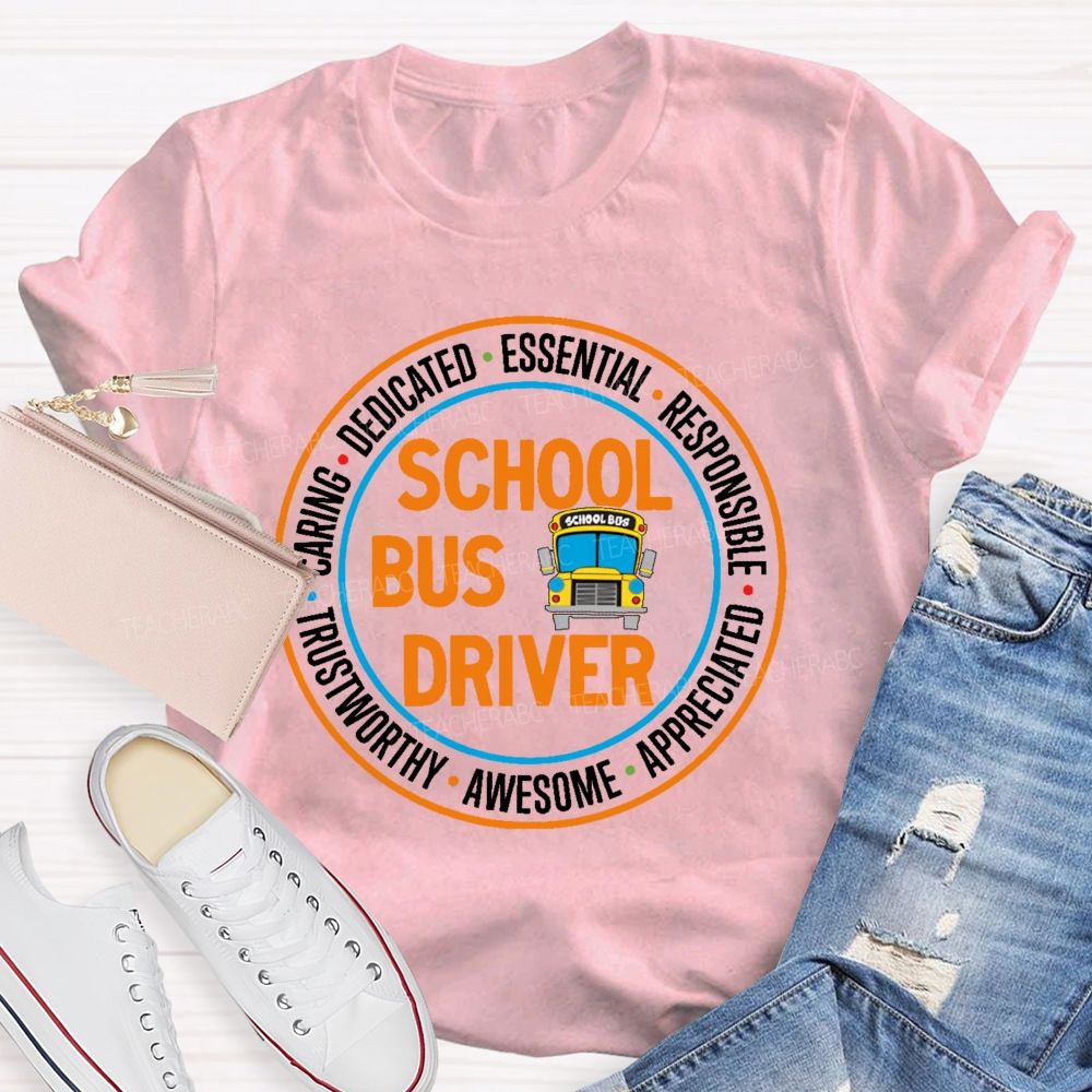 School Bus Driver Essential  Teacher T-shirt