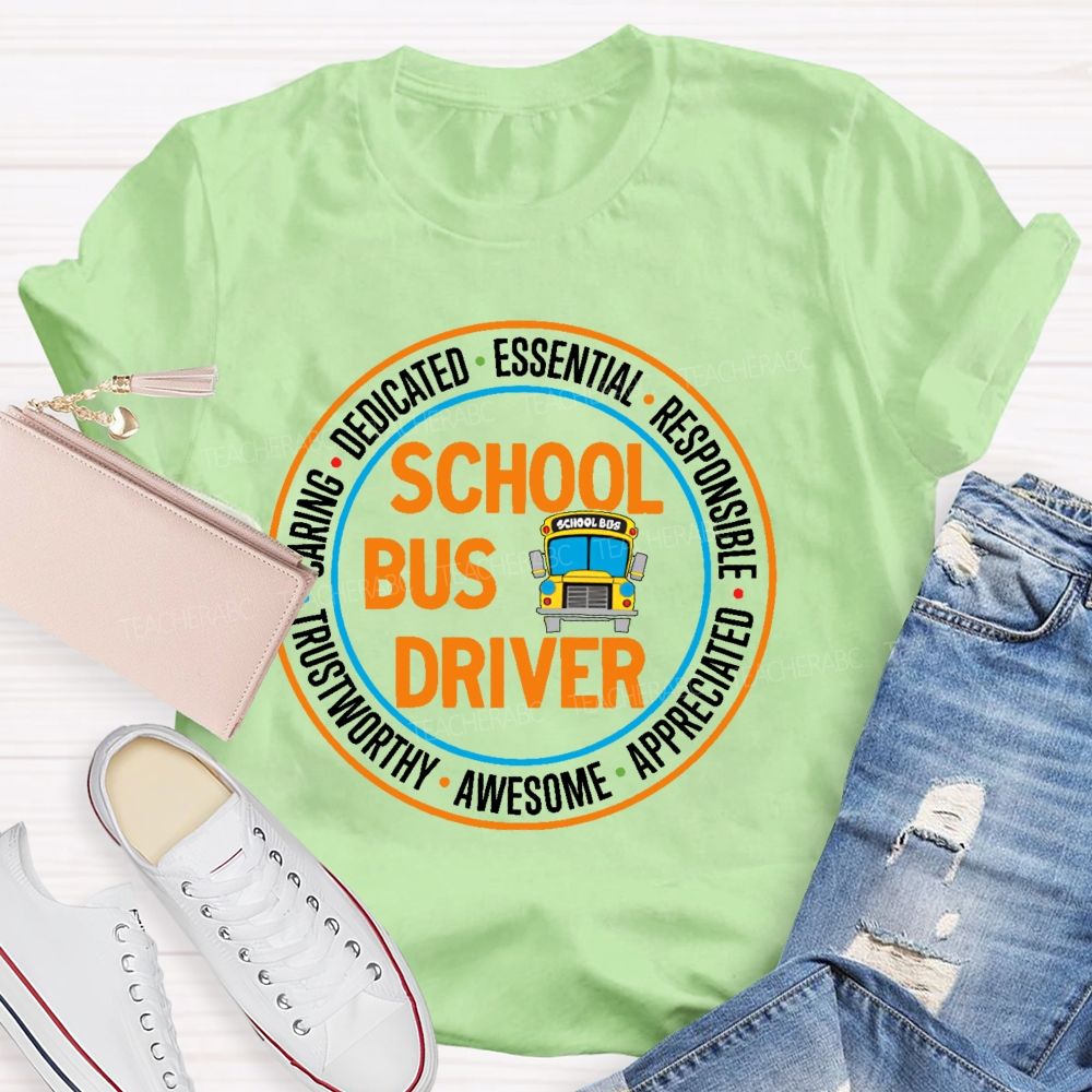 School Bus Driver Essential  Teacher T-shirt