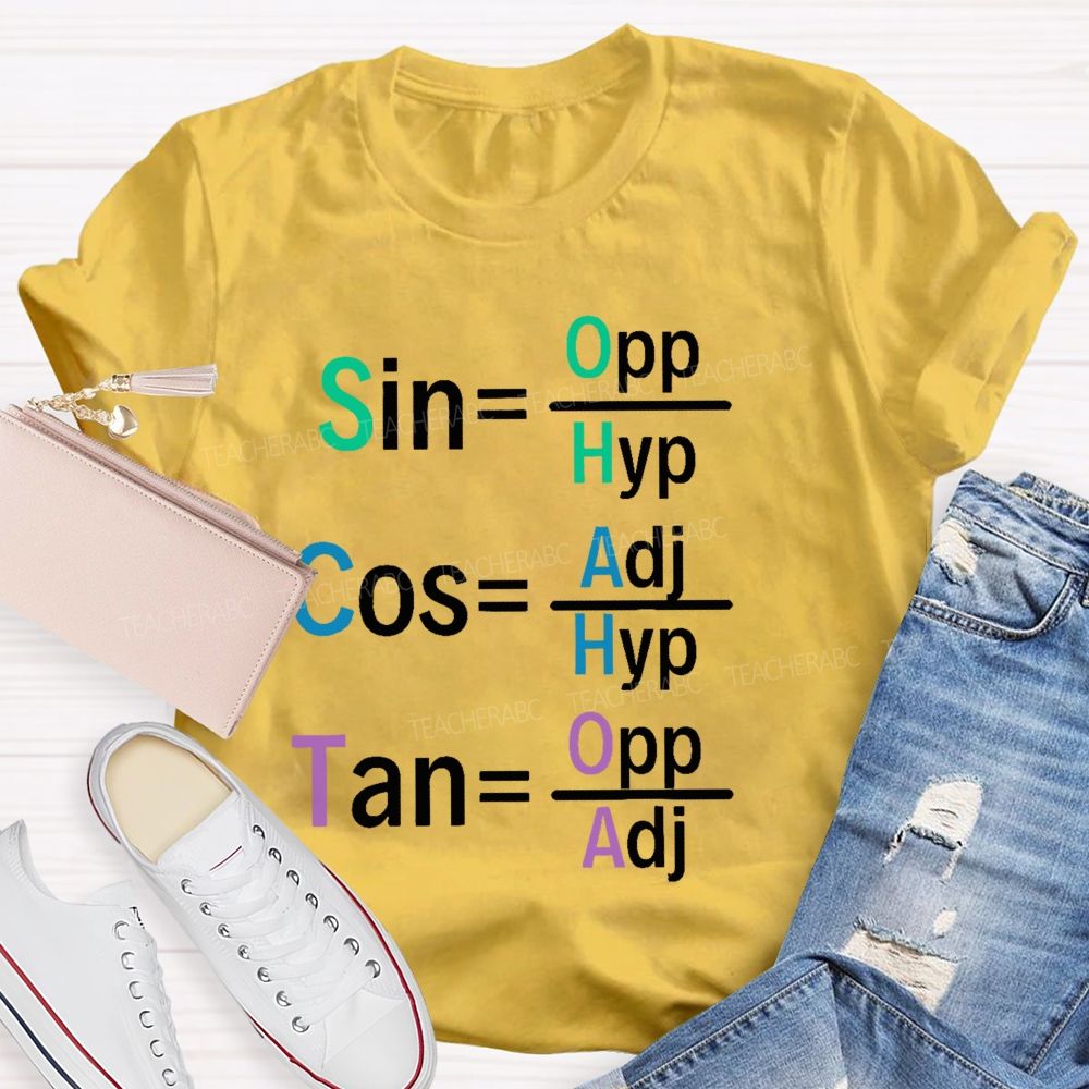 Sin  Cos Tan  Teacher T-shirt