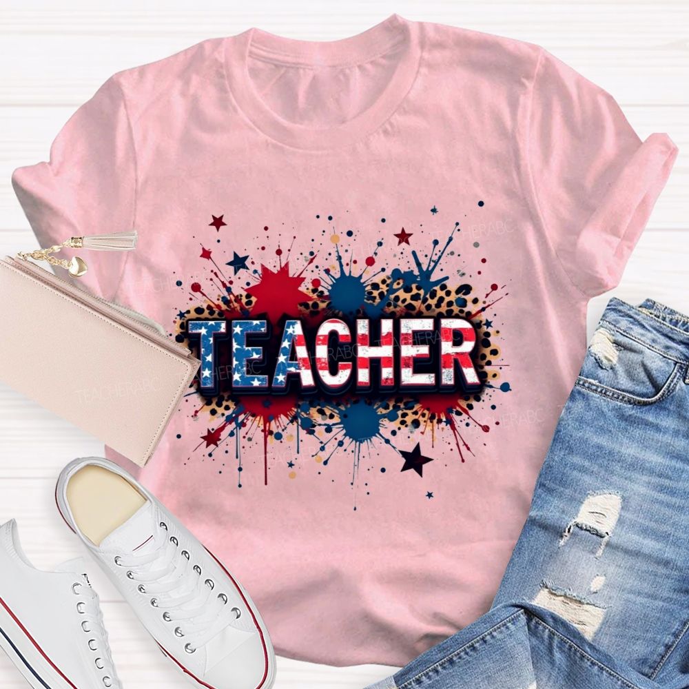American Teacher Proud And True T-shirt