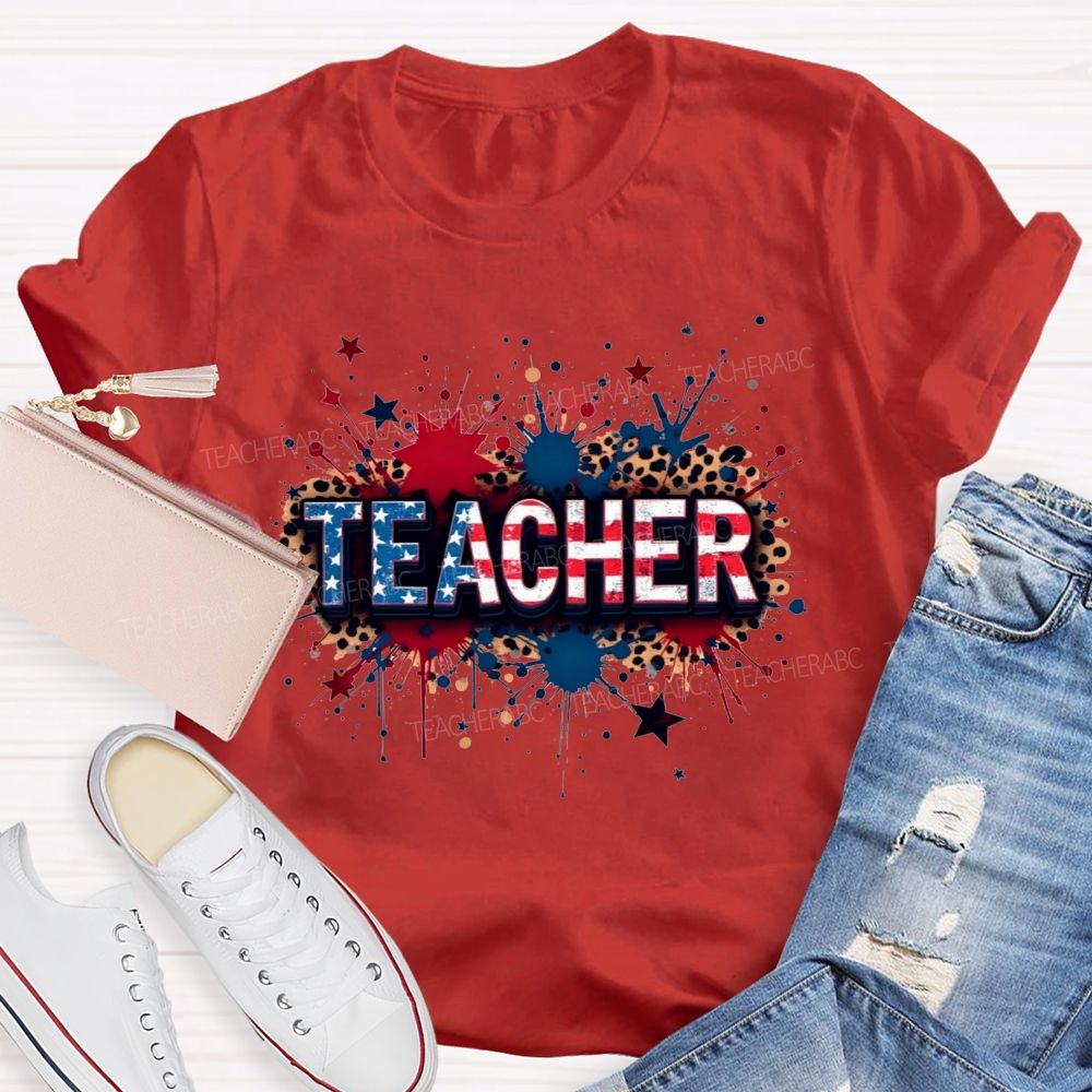 American Teacher Proud And True T-shirt