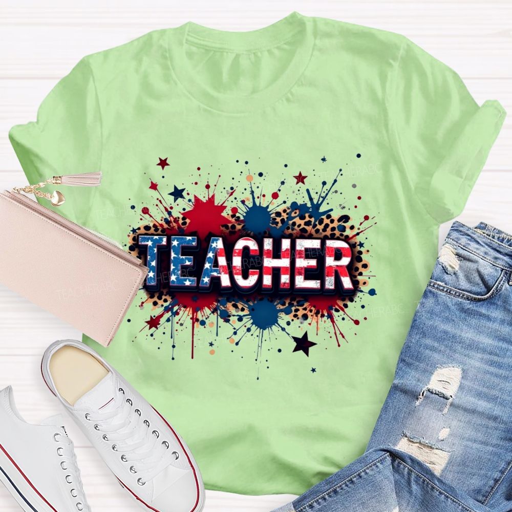American Teacher Proud And True T-shirt