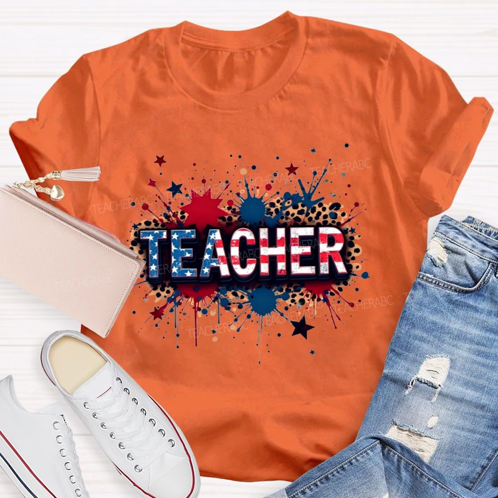 American Teacher Proud And True T-shirt