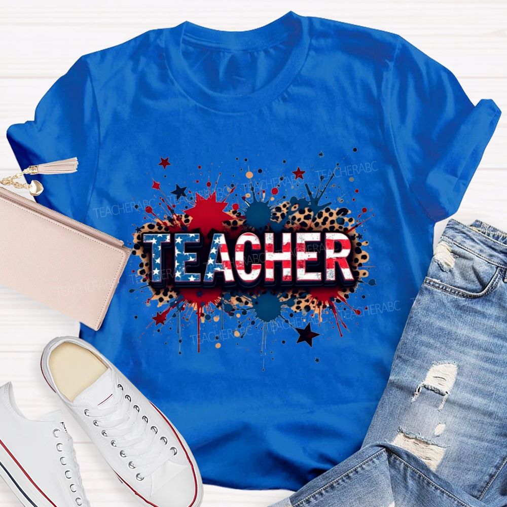 American Teacher Proud And True T-shirt