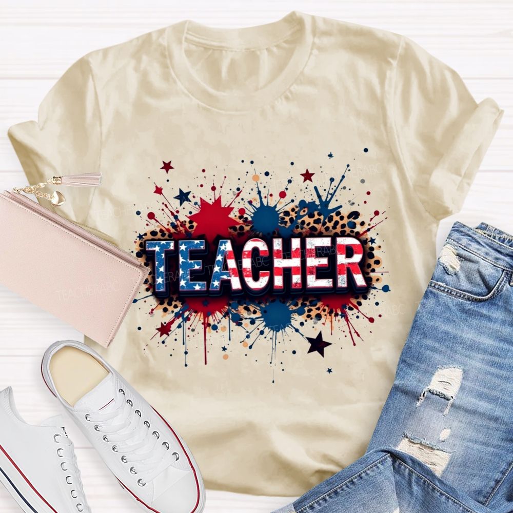 American Teacher Proud And True T-shirt