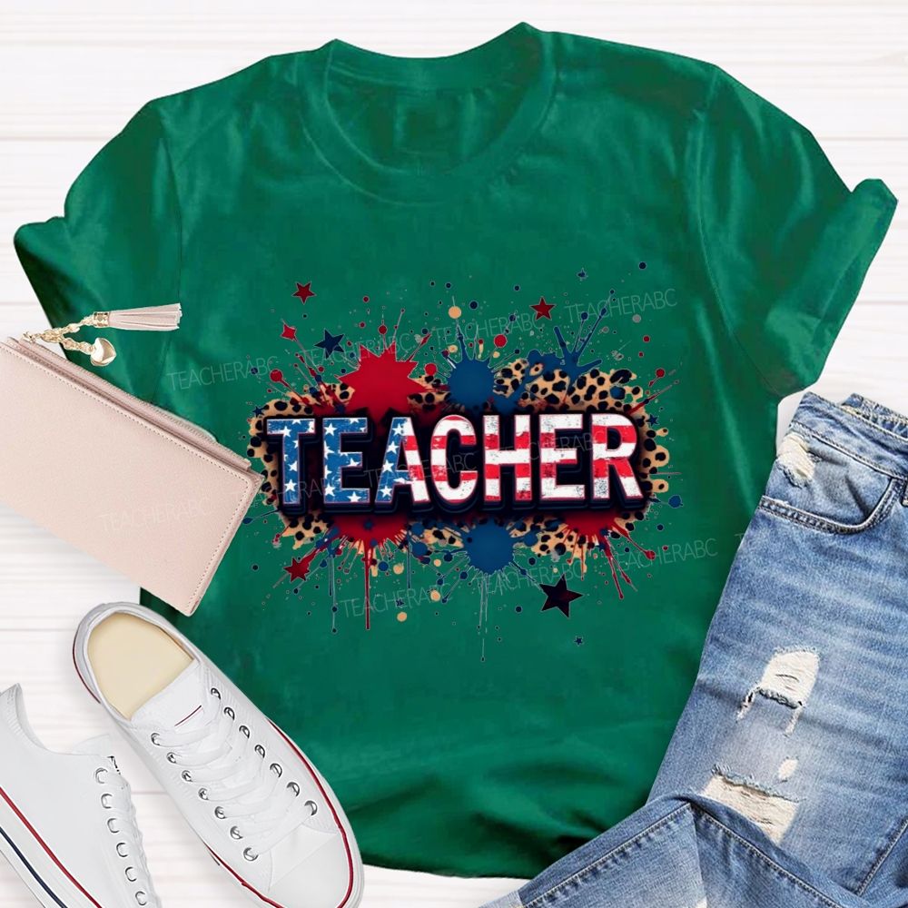 American Teacher Proud And True T-shirt