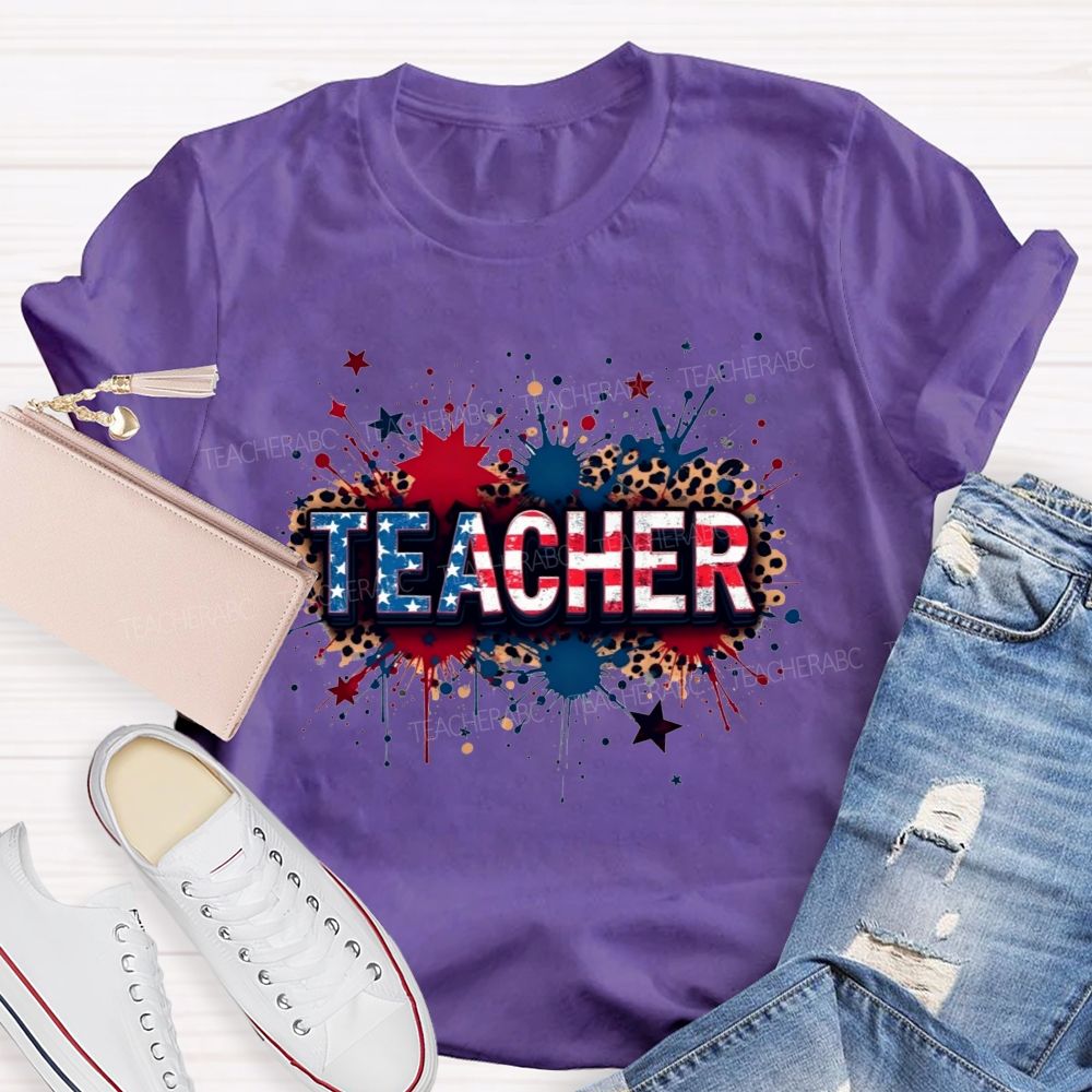 American Teacher Proud And True T-shirt