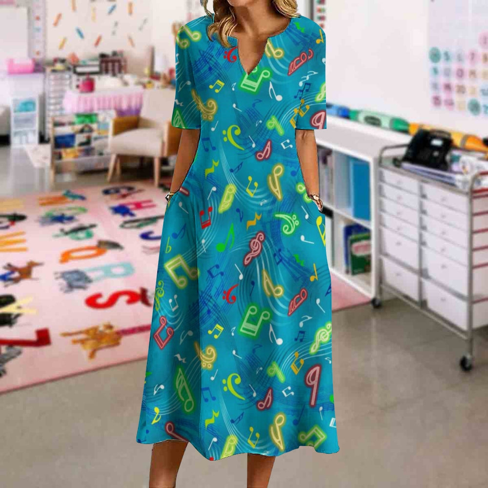 Swimming In Music Worlds Dress