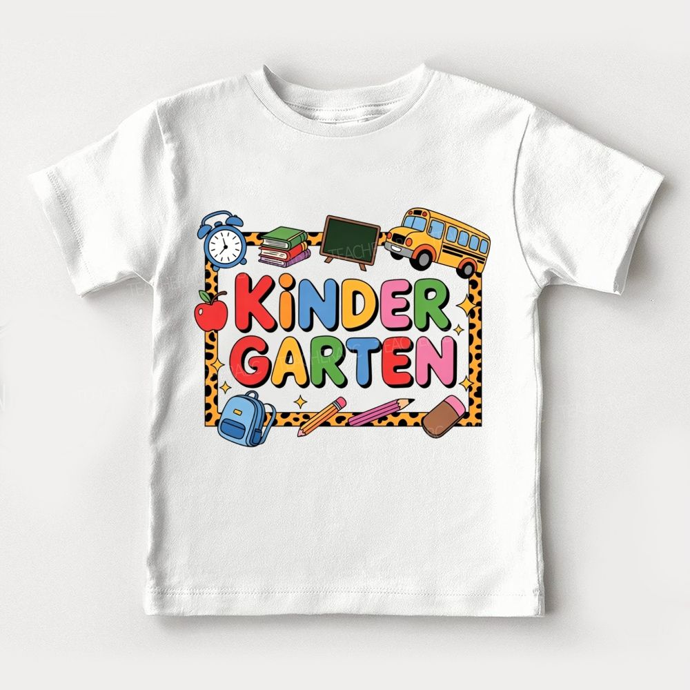 Personalized Grade Kindergarten Vibes Where Every Day Is New Toddler T-shirts