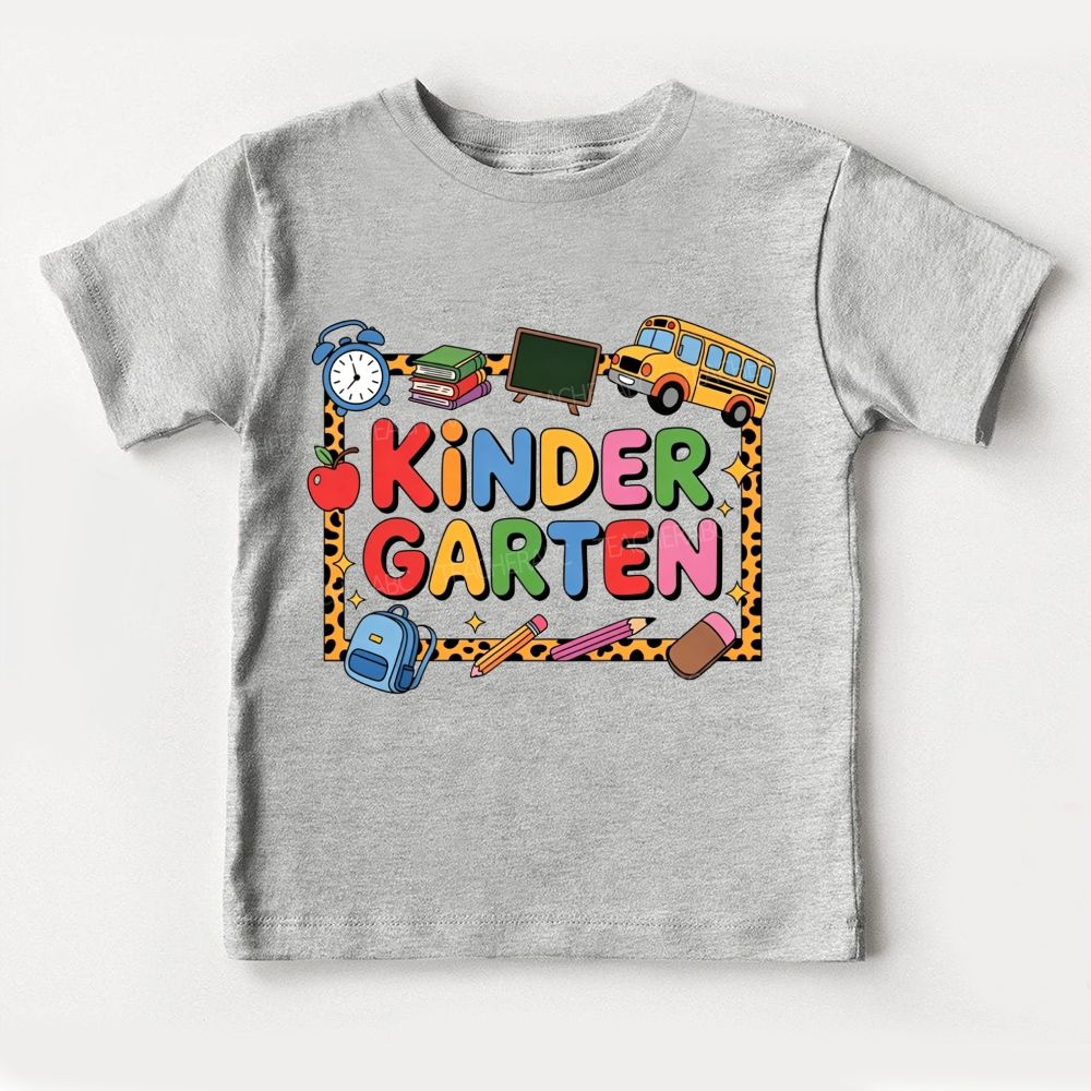Personalized Grade Kindergarten Vibes Where Every Day Is New Toddler T-shirts