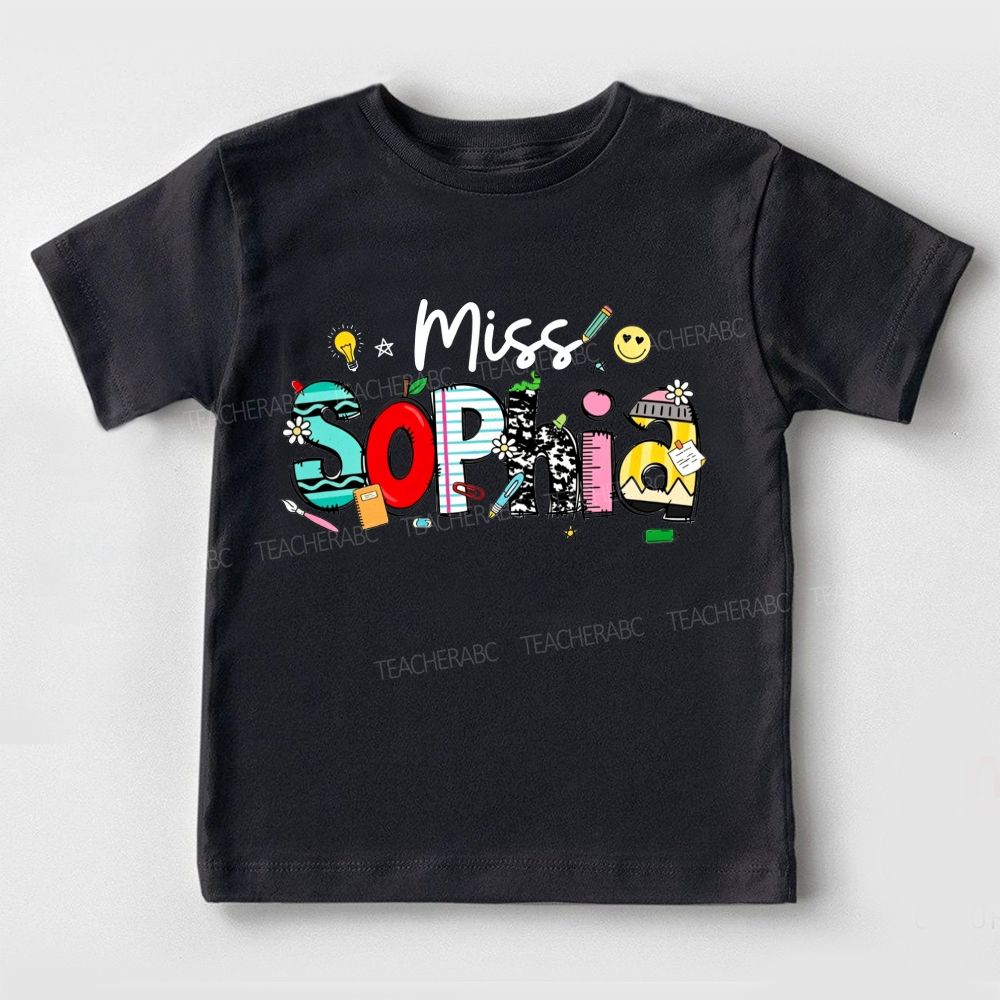 Personalized Name My Classroom My Happy Place Toddler T-shirts