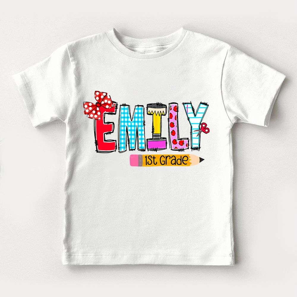 Personalized Name And Grade I'M Ready To Learn Toddler T-shirts
