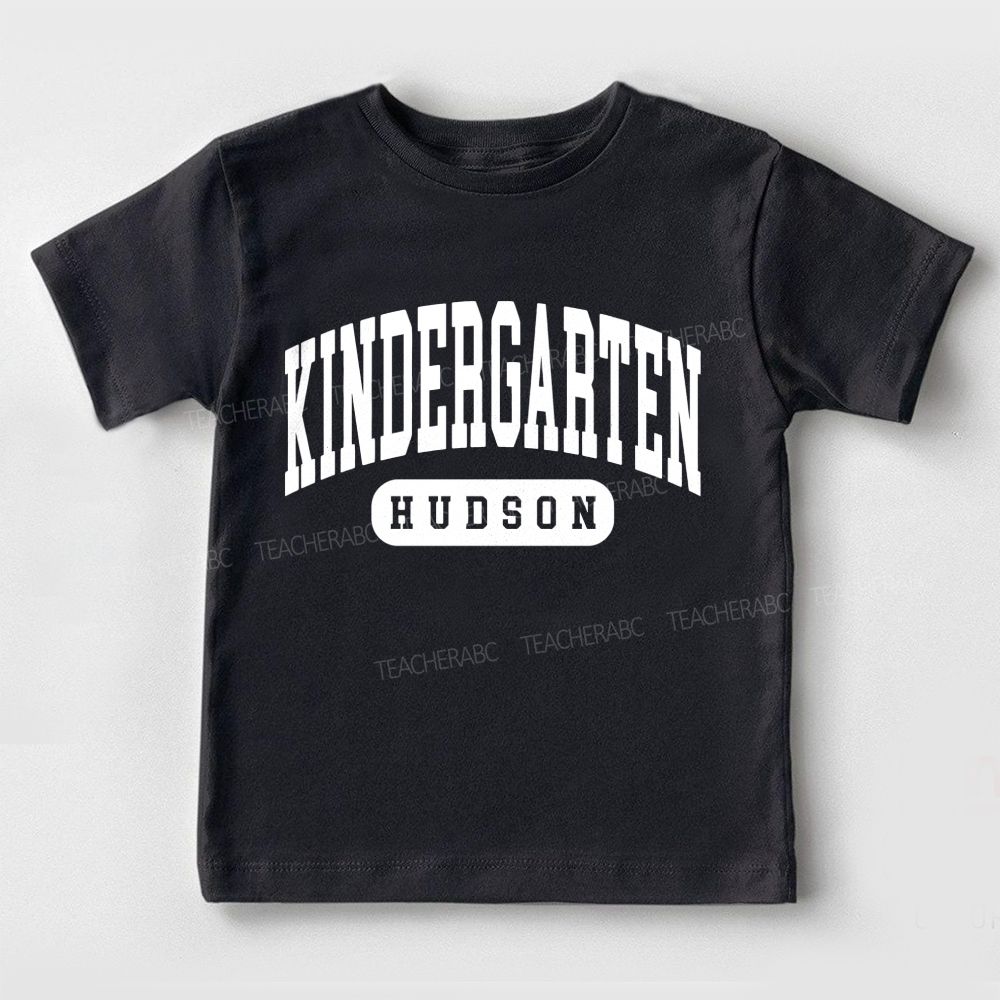 Personalized Name And Grade School Mode On Toddler T-shirts