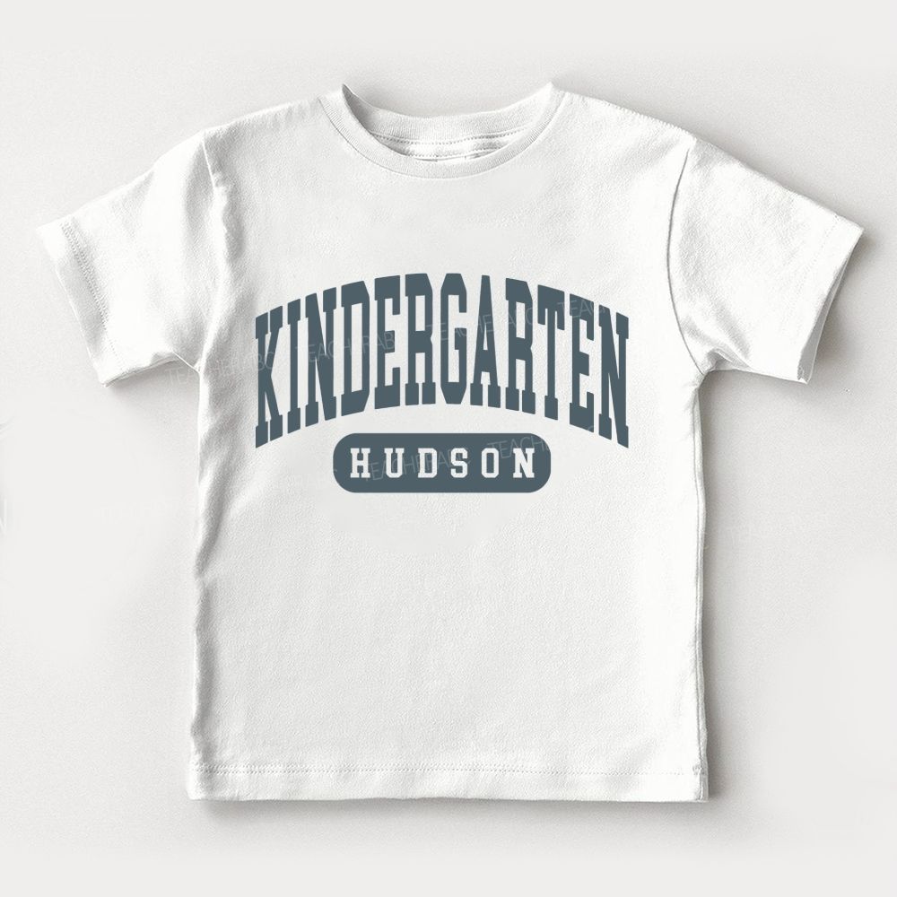 Personalized Name And Grade School Mode On Toddler T-shirts