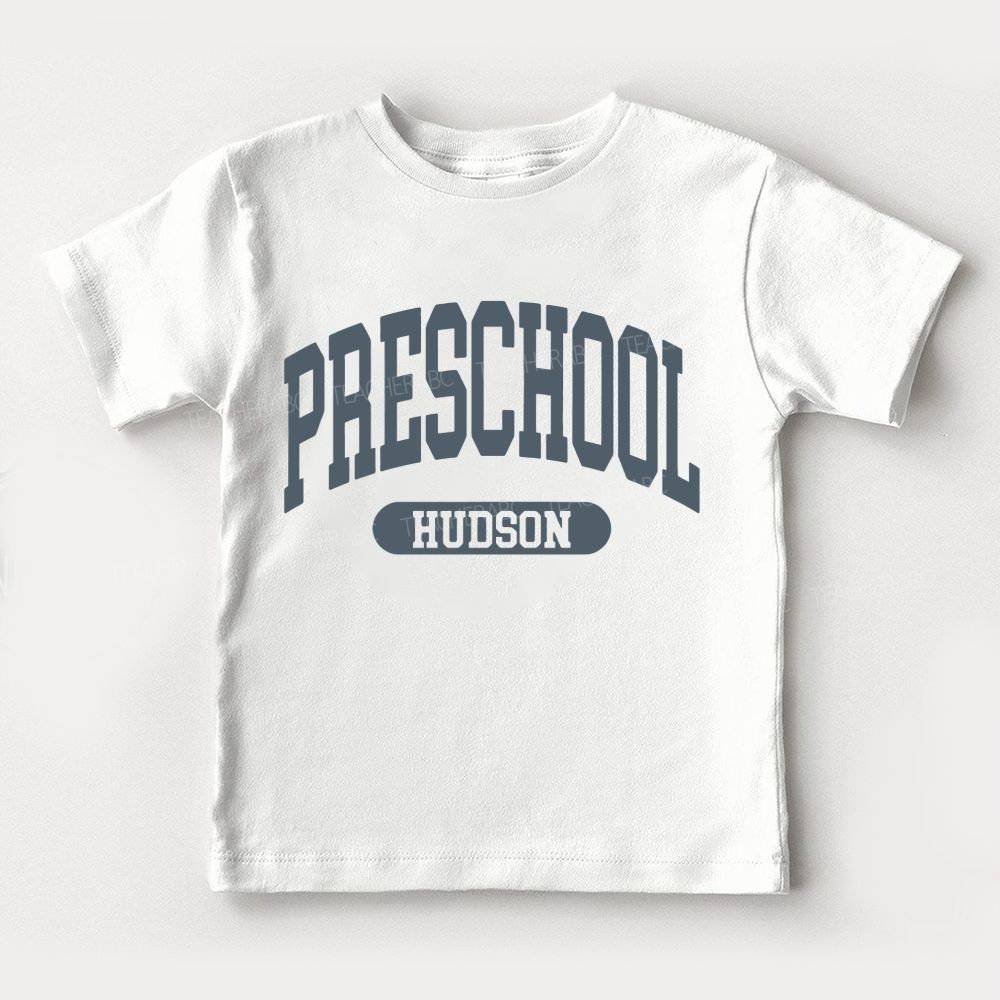 Personalized Grade Preschool Vibes Toddler T-shirts