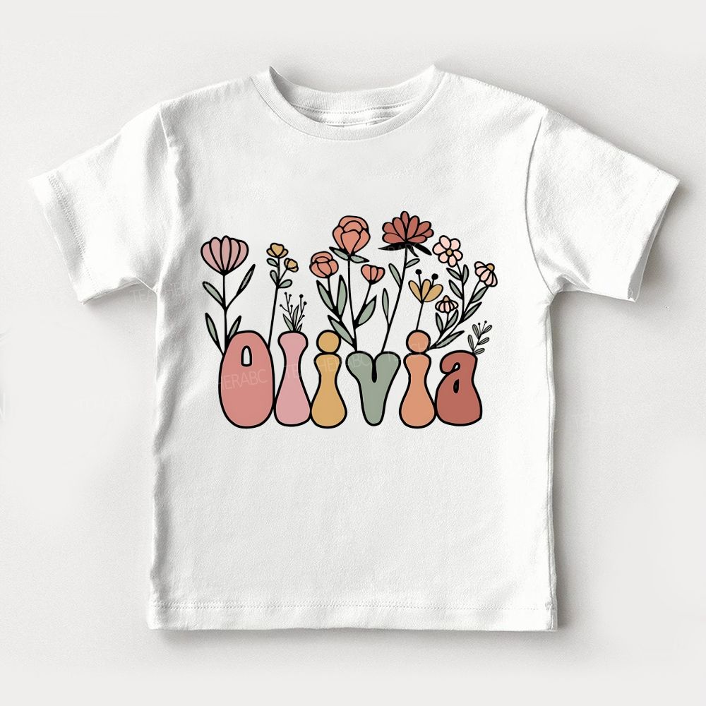 Personalized Name Growing In Kindergarten Toddler T-shirts