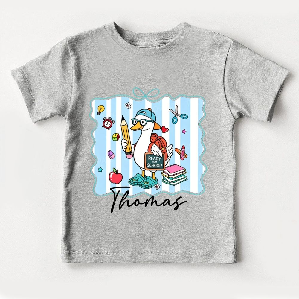 Personalized Name Ready For School Let'S Learn Toddler T-shirts