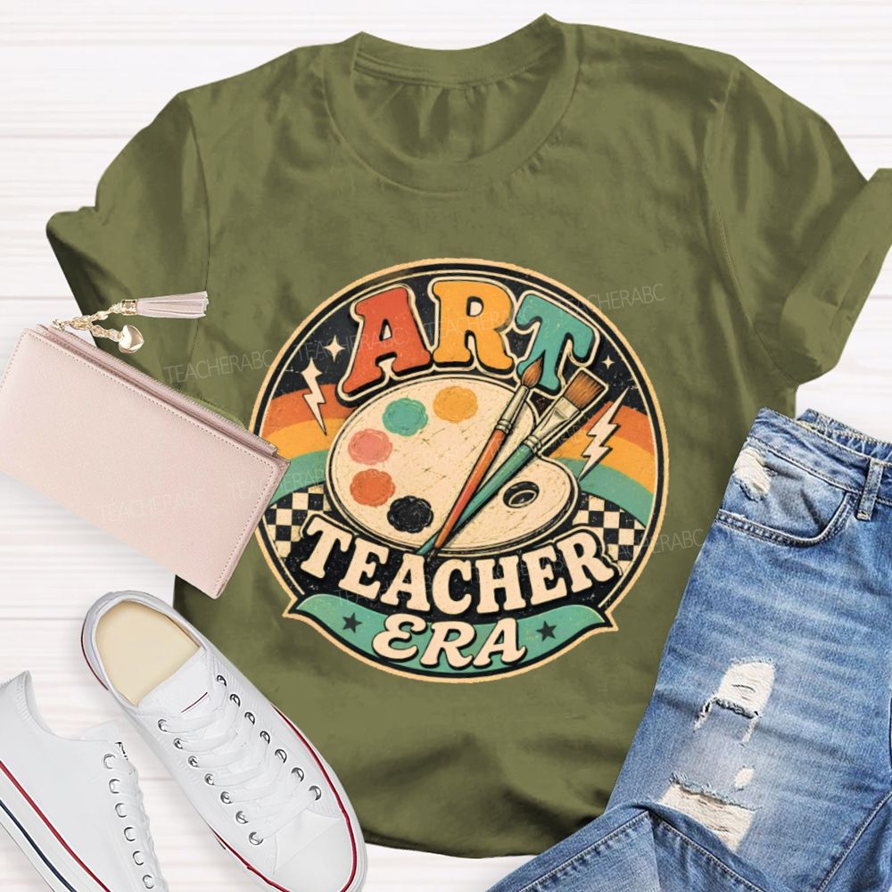 Art Teacher Era  Graphics  Teacher T-shirt