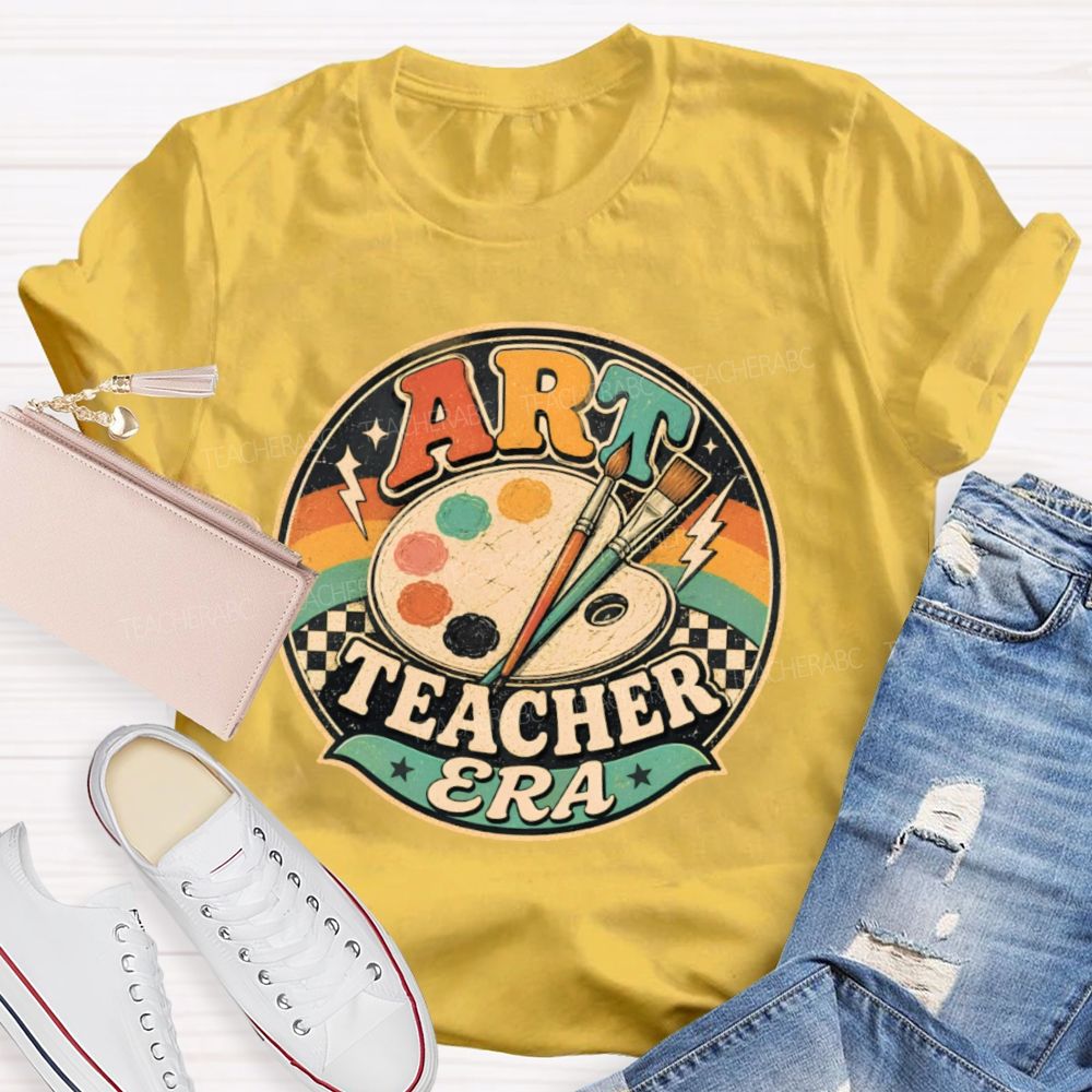 Art Teacher Era  Graphics  Teacher T-shirt
