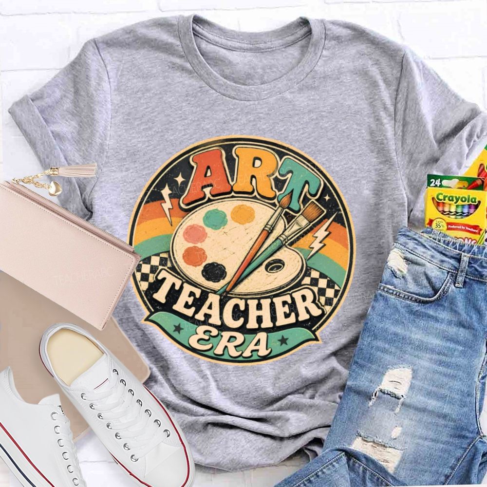 Art Teacher Era  Graphics  Teacher T-shirt