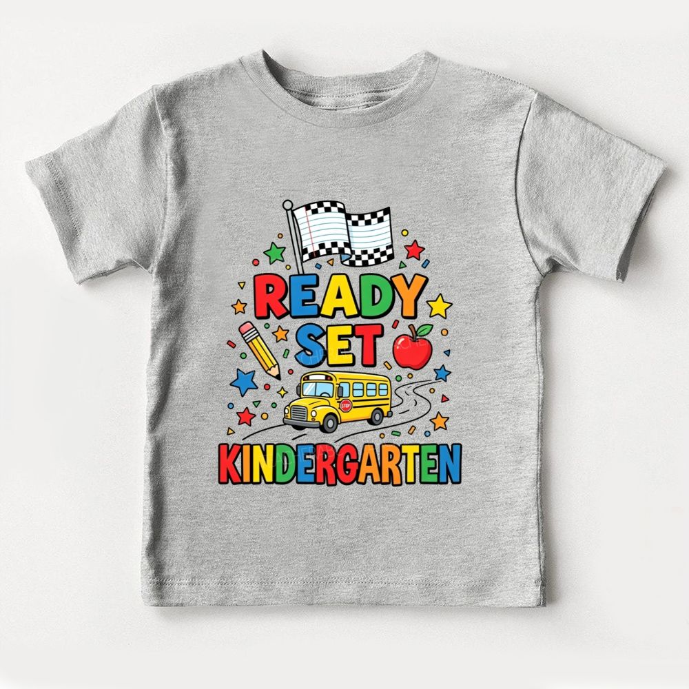 Personalized Grade Ready Set Kindergarten Toddler T-shirts