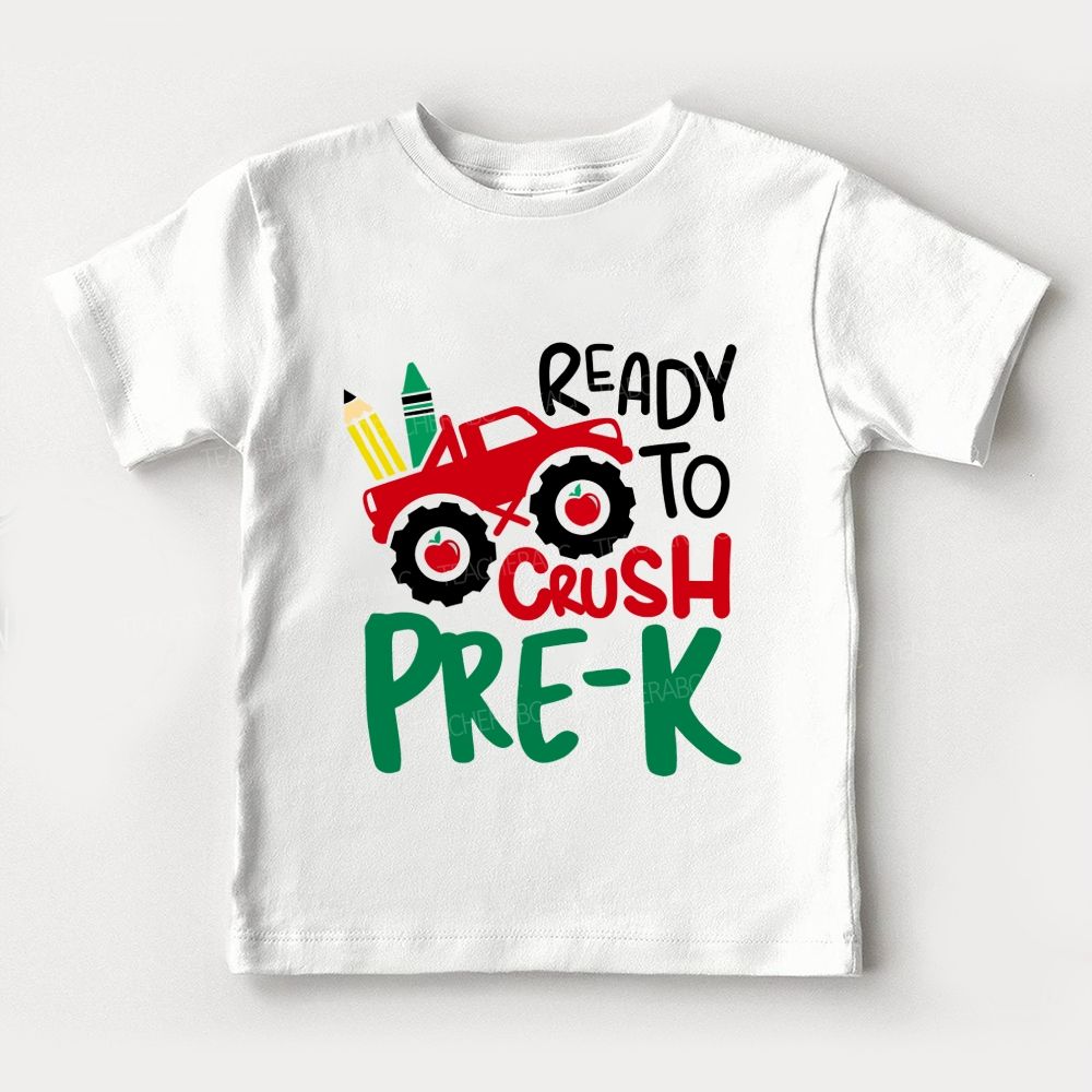 Personalized Grade Ready To Crush Pre-K Toddler T-shirts