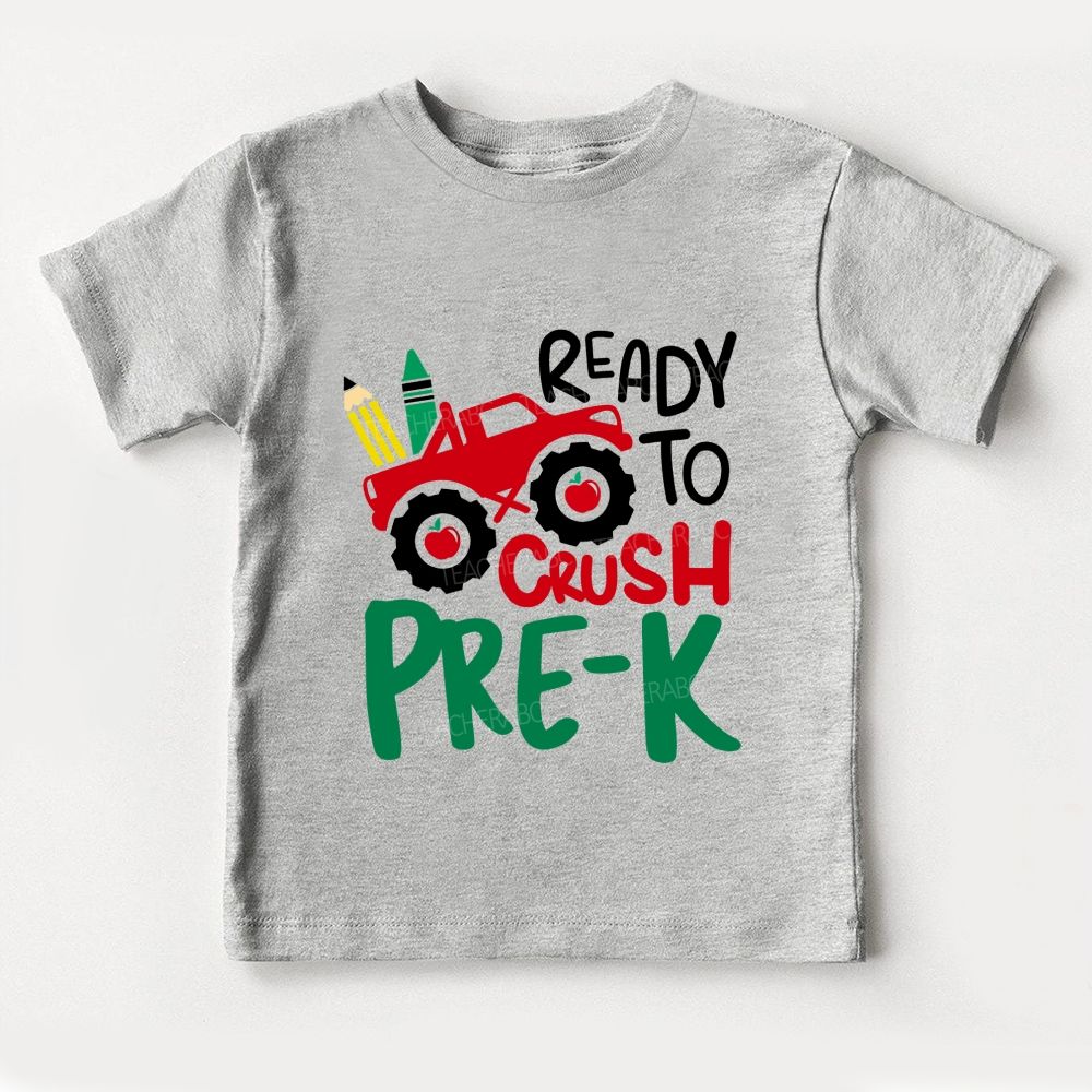 Personalized Grade Ready To Crush Pre-K Toddler T-shirts