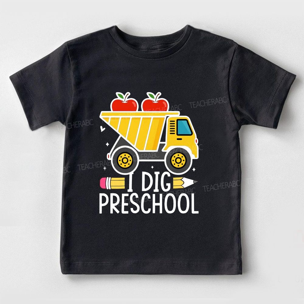 Personalized Grade I Dig Preschool Ready To Learn Toddler T-shirts
