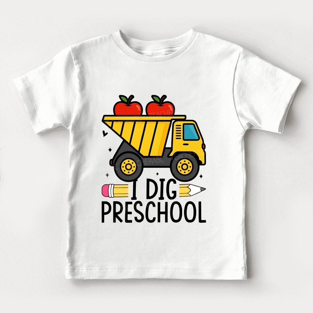Personalized Grade I Dig Preschool Ready To Learn Toddler T-shirts