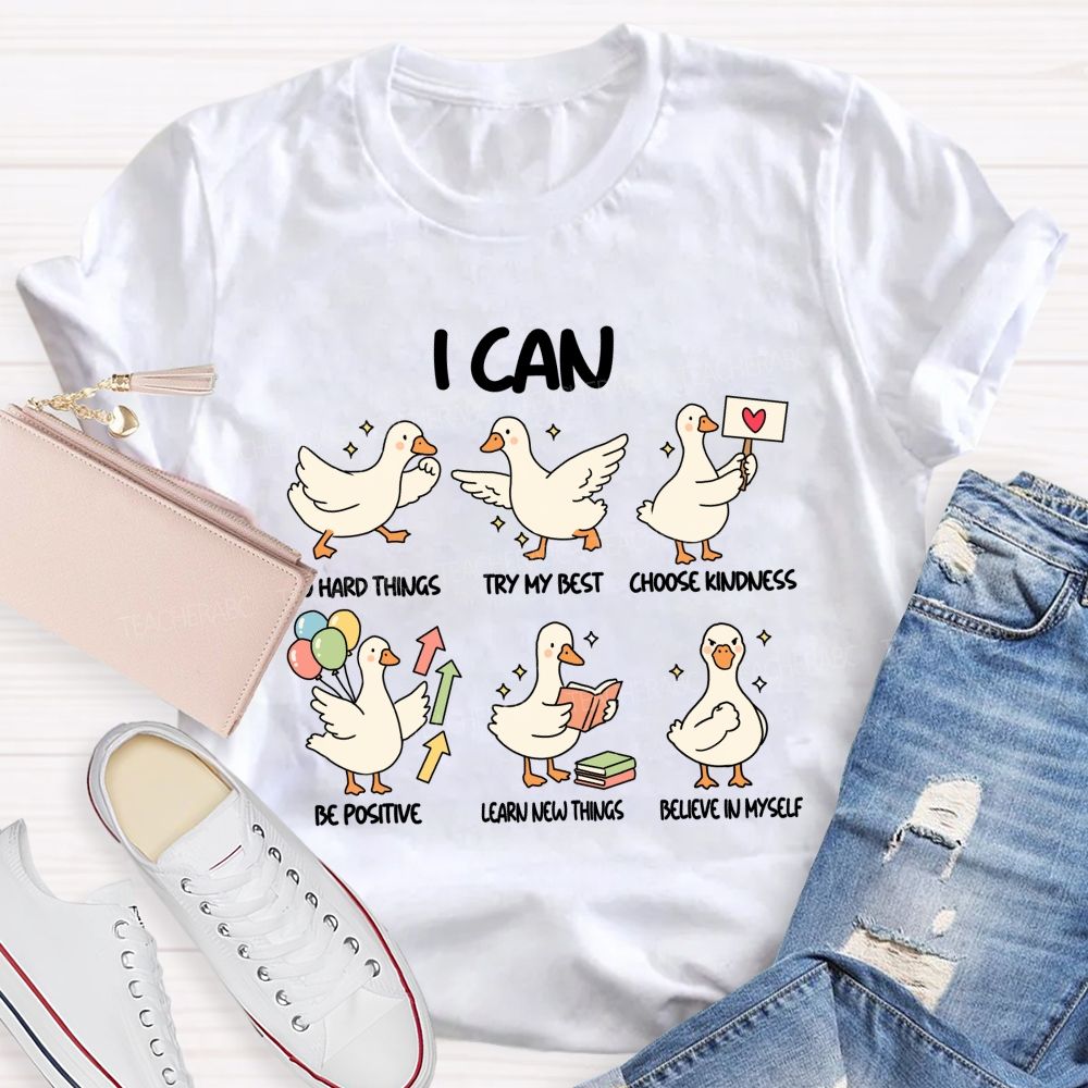 I Can Do Hard Things Try My Best Teacher T-Shirt