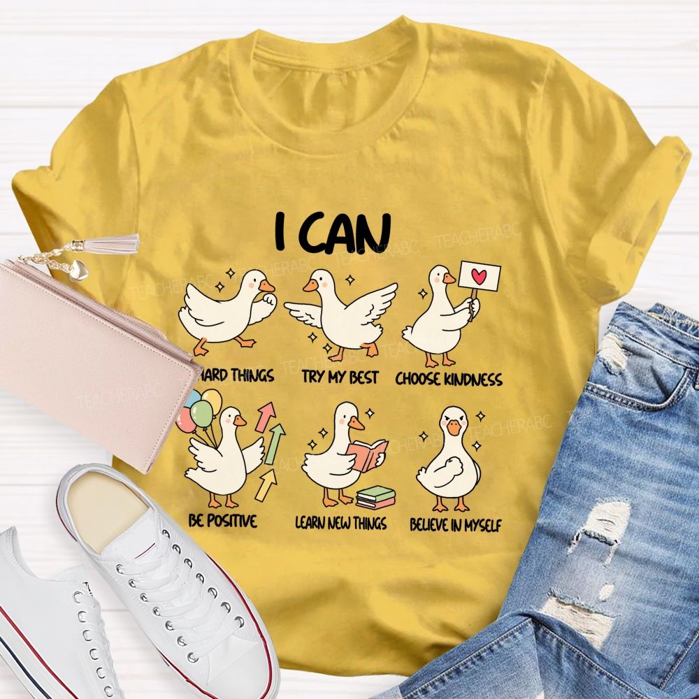I Can Do Hard Things Try My Best Teacher T-Shirt