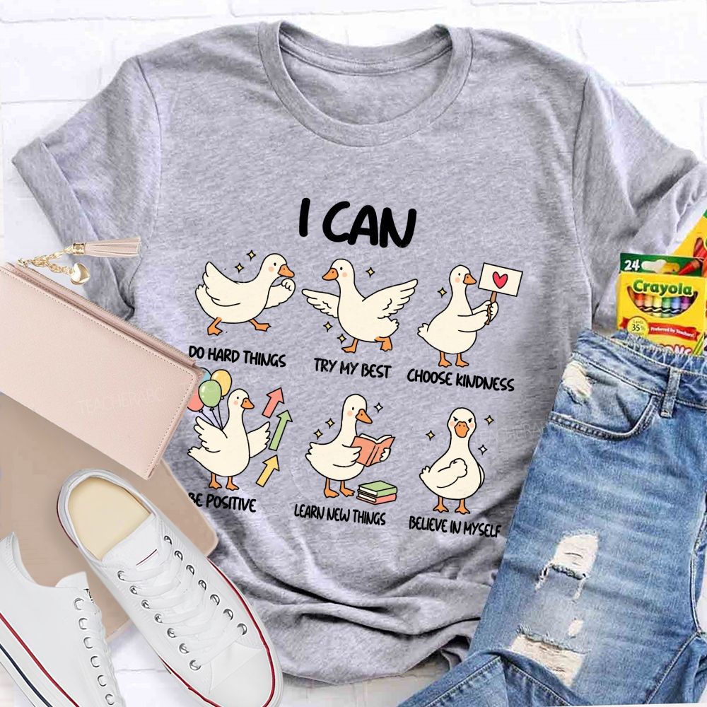 I Can Do Hard Things Try My Best Teacher T-Shirt